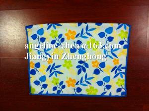 Quality 100% polyester microfiber microfibre printed towel wholesale