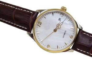 Quality Custom Logo Automatic Wrist Watch , Stainless Steel White Face Automatic Watch wholesale