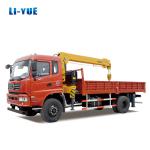 6 Ton Dump Truck With Crane Lifting Equipment Telescopic Hydraulic Straight Arm
