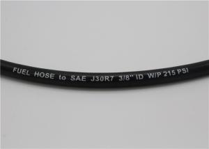 Quality SAE 30R7 Fiber Braided Rubber Fuel Hose , High Temperature Fuel Line for Automotive wholesale