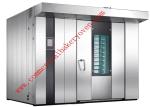 Gas Electric Diesel 16 Trays Rotary Bakery Rack Oven Ss 304 Food Grade Material