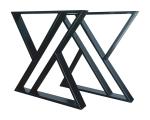 X-Shape Steel Industrial Table Base for Modern Iron Dining or Coffee Table