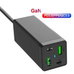Fast Desktop GaN Laptop Charger PD 78W AC 4 USB Ports