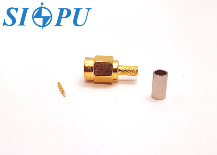 SSMA Male RF Coaxial Connectors Mate With RG 316/U Cables