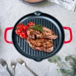 OEM Two Handles Cast Iron Frying Pan 30/35 CM For Stove Top