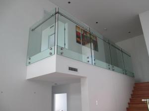 Quality 12mm Thickness Frameless Glass Railing For Apartment Balcony Side - Mounted Position wholesale