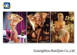 3D Flipped Wall Decorative Photos With Sexy Naked Beautiful Girl