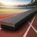 13mm Friction IAAF Standard All Weather Polyurethane Running Track