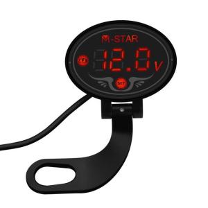 Quality ABS 12v Digital Voltmeter Display , OEM Motorcycle Voltage Gauge wholesale