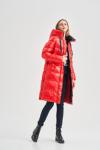 FODARLLOY Warm hooded cotton-padded clothes women slim long down winter jackets