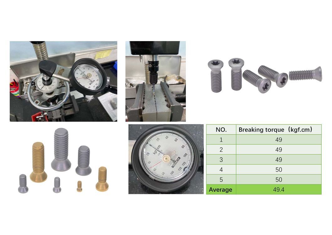 M1.6 - M8 Cutting Tool Screw Customized High Strength Screws for Cutting Tool Fasteners Insert and Indexable Mill Fasteners