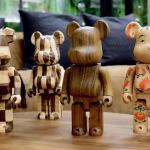 Non Toxic Hand Carved Wood Sculptures , Large Wood Carved Bears