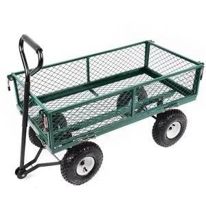 Quality Garden Camping Foldable Trolley Utility Wagon Beige Portable Beach Trolley Cart wholesale