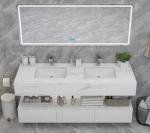 Bianco Carrara Engineering Stone Bathroom Vanity Countertops