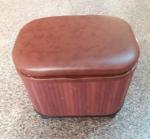Natural Straw Household Storage Stool Grass Bamboo Woven Ottoman Box Eco