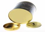 Double Lids Empty Round Metal Tea Tins