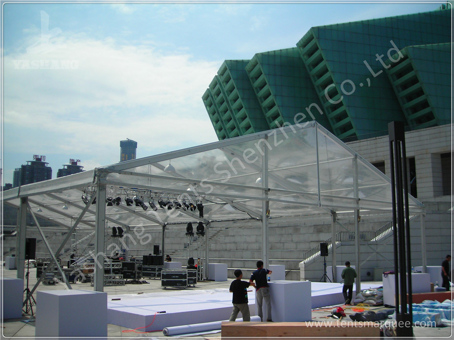 Professional 150 Seaters White Luxury Beach Wedding Marquee for Rent with Wind Resistance