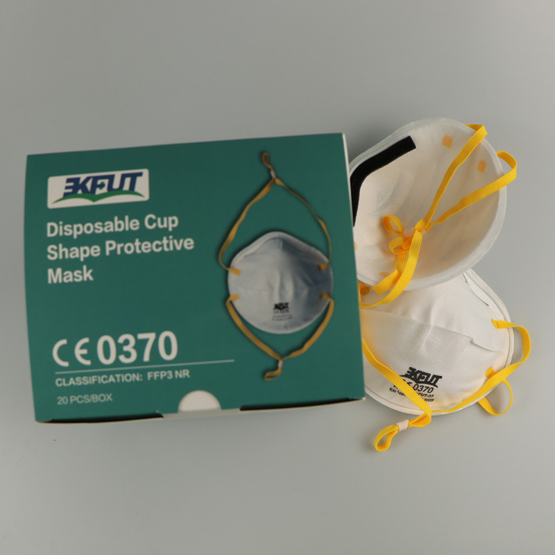 FFP3 Excellent Air Permeability Disposable Face Mask Cup Respirator