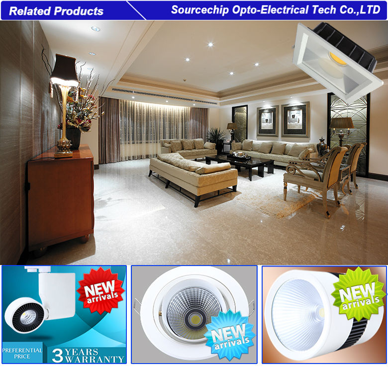 High luminance 20W square led cob down light Supply