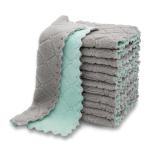 Dishcloths Absorbent Coral Velvet Dishtowels Oil Washable Kitchen Cloth Dish