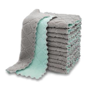 Quality Dishcloths Absorbent Coral Velvet Dishtowels Oil Washable Kitchen Cloth Dish wholesale