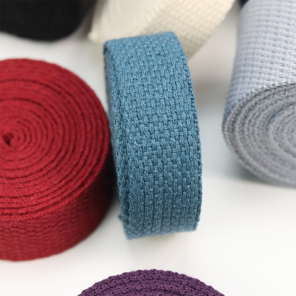 Plain Design Black Cotton Ribbon ODM 100 Cotton Grosgrain Ribbon