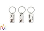 OEM ODM Thanksgiving Day Gift Bear Family Engraved Metal Keychains