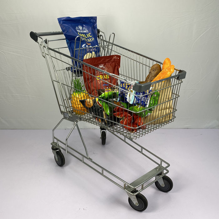 Australian Style 150L Shop Shopping Trolley Regular Retail Chain Supermarket Grocery Cart