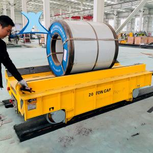 Quality Rail Remote Control Material Transfer Cart For Cable Reel Operated Steel Pipe Plant wholesale