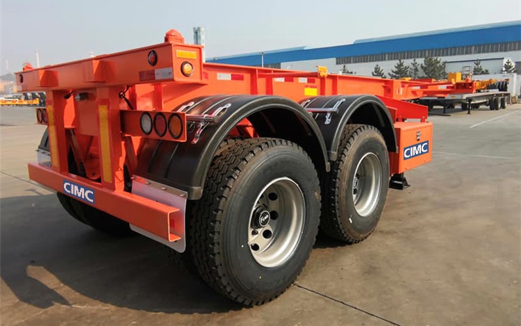Skeleton Trailer CIMC 2 Axle 20Ft Shipping Container Trailer