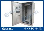 Stainless Steel Outdoor Telecom Equipment Cabinets Weatherproof IP56 Dual Door