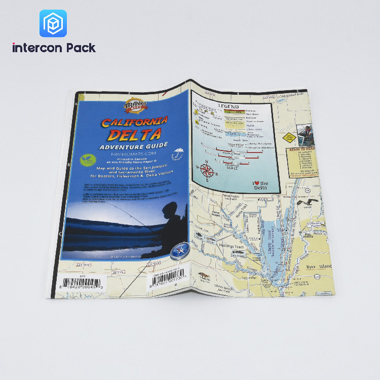 Oil Resistant Waterproof Stone Paper Color Printed Maps Manuals