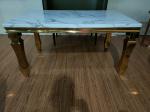 Living Room 900mm Wrought Iron Marble Table