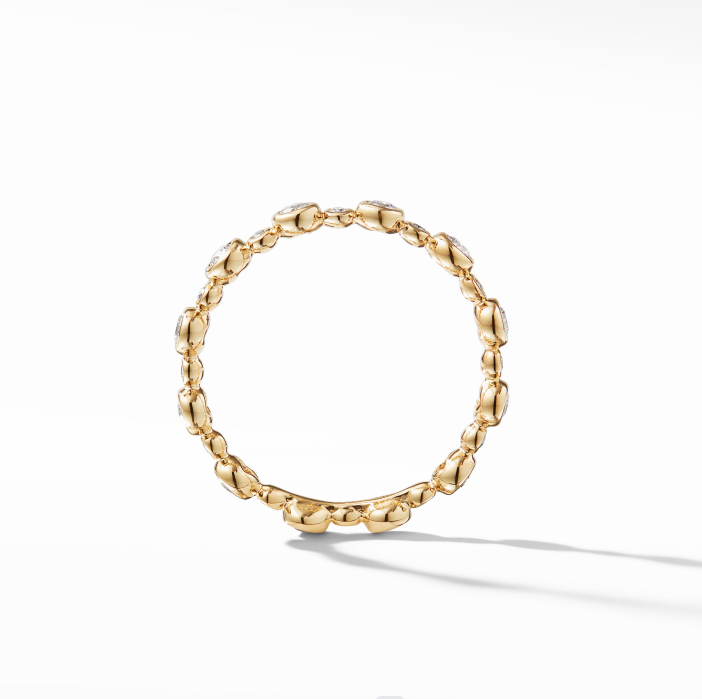 Classics Zircon Eternity Band Gold Plated Jewelry US Size 10 Clear CZ Ring