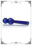 Borosilicate Glass Smoking Bong Burning Blue Tube 5.7 Inches