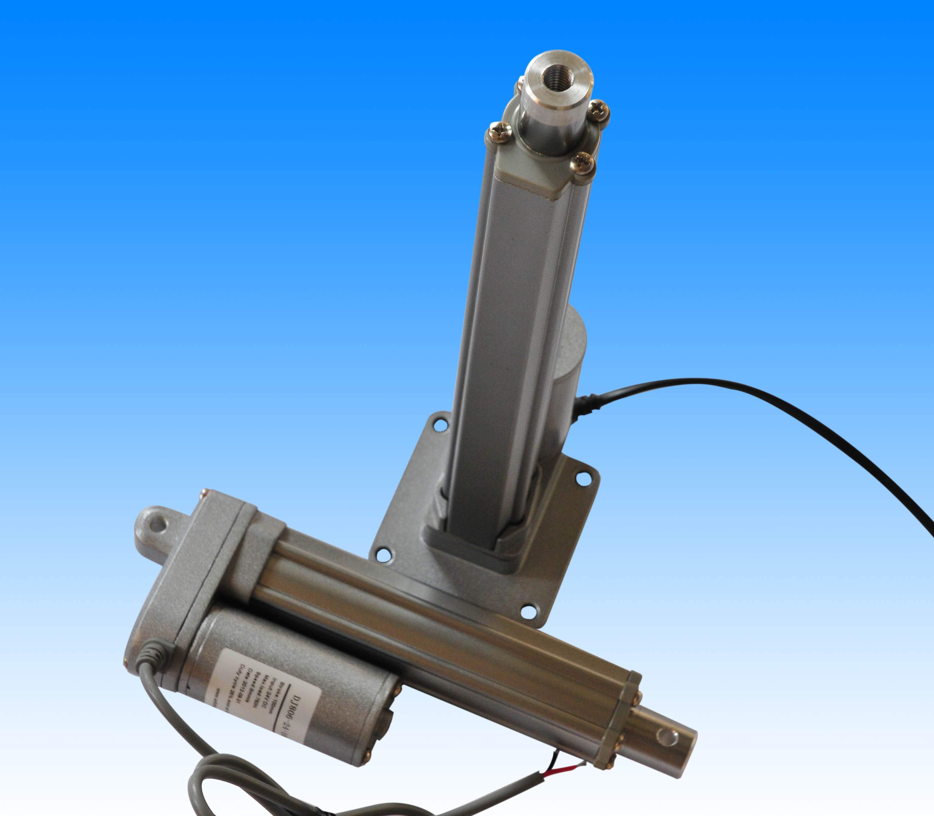 China electric actuator with pot 24vdc, 300mm stroke length 1000N force, waterproof linear drive 12v dc