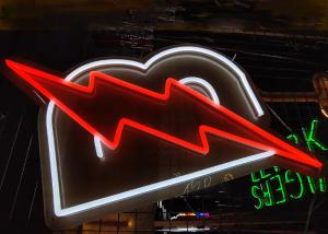 Quality Acrylic 12VDC 200cm Led Lightning Neon Signs RoHS For Bar wholesale