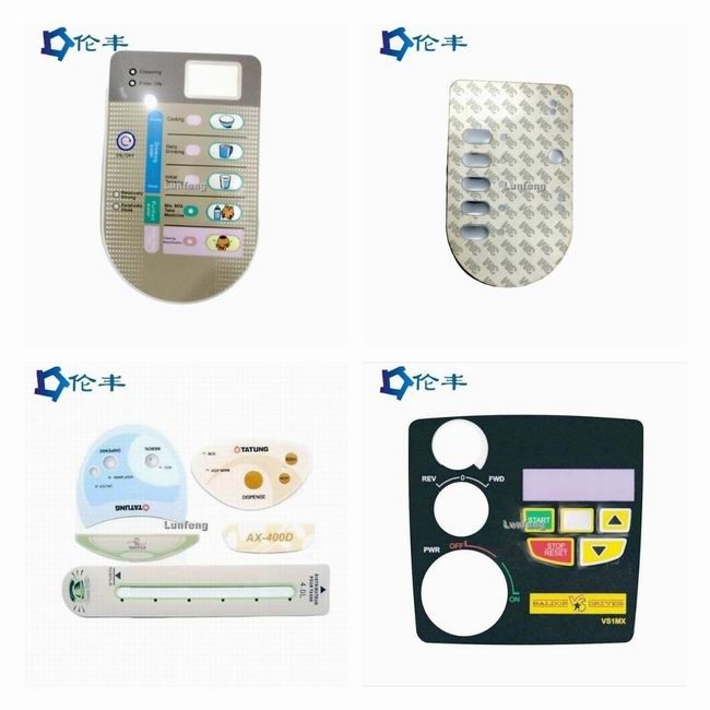 PET PC PVC Graphic Panel Overlay LCD 3M467 Custom Industrial Control Panels
