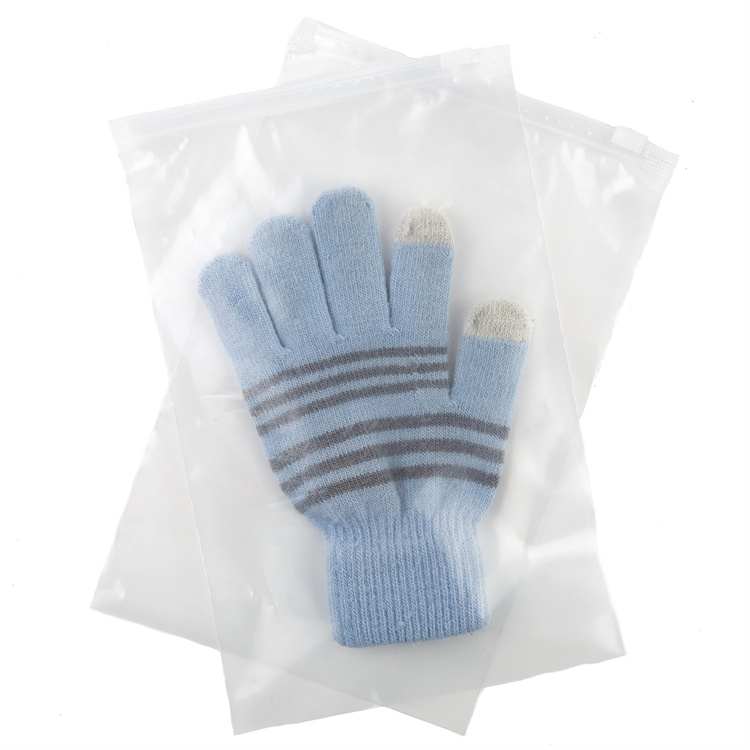 Sealing Handle Zipper Top Frosted Plastic Bag for Eco-Friendly Fabric Clothing Packaging