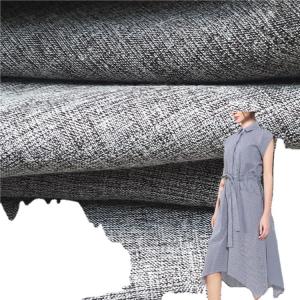 Quality Woven Plain Two-Tone Polyester Cotton Imitation Linen Shirting Fabric wholesale