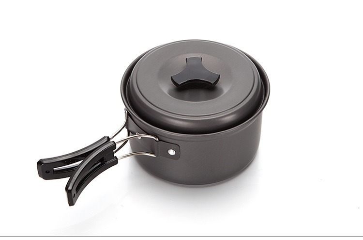 Modern Design Style Picnic Camping Cooking Set With Aluminum Handle