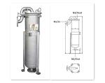 High Pressure Stainless Steel Bag Filter Housing for Well Water Filtration 500L