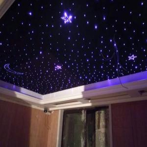 Quality RF Remote RGB Lights Fiber Optic Star Ceiling Panels Polyester Fiberboard For Home Cinema wholesale