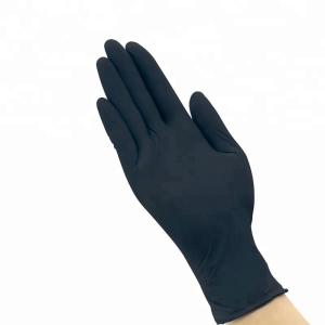 Quality Black Nitrile Disposable Gloves Chemical Resistance S M L XL XXL Size wholesale