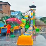 Large Water Park Equipment Fiberglass High Speed Combination Slides