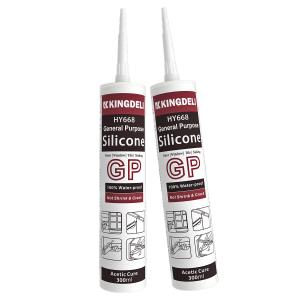Quality Construction Adhesive Acetic Silicone Sealant Cure Grey Black White Glass Transparent Sealant wholesale