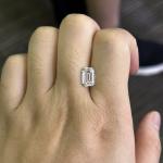 2.31 Carat Lab Grown Emerald Cut Diamond VS1 Clarity E Color
