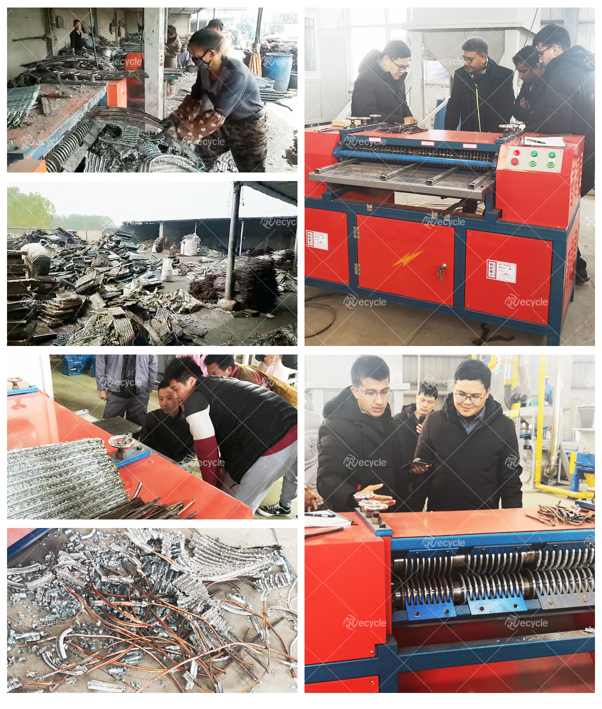 Customized Best Copper Aluminum Radiator Separating Machine for Waste Air Conditioner