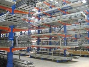Quality Industrial Warehouse Long Pipe Cantilever Rack Steel Selective Racking wholesale