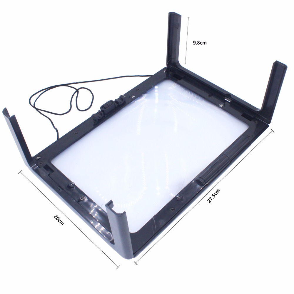 3X Desk Folding Magnifying Glass for Reading Sewing Knitting